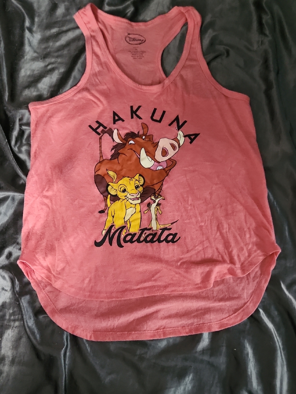 Disney Pink 'Hakuna Matata' Lion King Tank Top